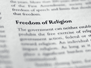 Paragraph from book titled “Freedom of Religion