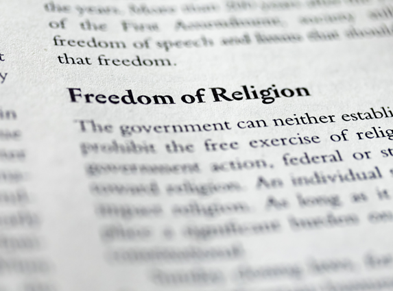 Paragraph from book titled “Freedom of Religion”